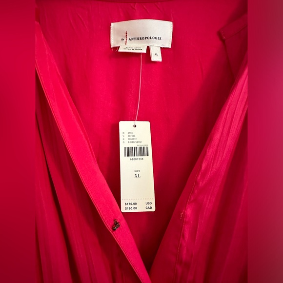 NWT Anthropologie Somerset Maxi Dress Magenta - Picture 3 of 6